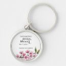 Recherche de mariage rose de fleur porteclés Bride