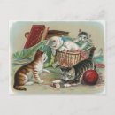 Recherche de chat vintage cartes postales Mignon