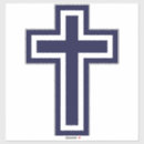 Zoek naar christelijk kruis stickers Blauw