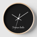 Recherche de conception contemporaine horloges Typographie moderne