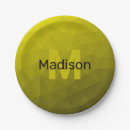 Recherche de gris assiettes en papier Monogramme