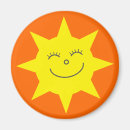 Zoek naar gelukkig gezicht magneten Cartoon