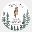 Zoek naar uil baby stickers Baby shower bedankt