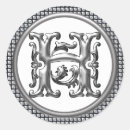 Recherche de h initial autocollants Lettre