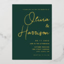 Recherche de émeraude invitations Minimaliste