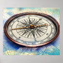 Recherche de boussole nautique posters Océan