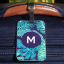 Recherche de feuille tropicale bagages étiquettes Motif
