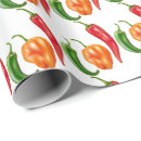 Recherche de poivrons de piments papier cadeau Fête