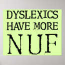 Recherche de dyslexie posters Dyslexique