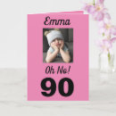 Zoek naar grappige 90ste verjaardagskaarten For her