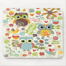 Recherche de hiboux mignons tapis souris Fleurs