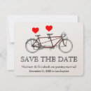 Recherche de vélo tandem invitations Vintage
