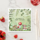 Zoek naar paddestoelen servetten Waterverf