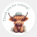Recherche de highland cow autocollants Baby shower de vache