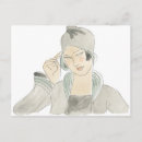 Zoek naar sketch briefkaarten Vrouw