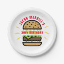 Recherche de burger assiettes en papier Jaune