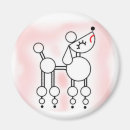 Recherche de le caniche standard magnets Rose