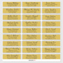 Recherche de matte gold autocollants Noms d'invités