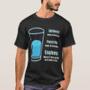 Recherche de verre moitié vide tshirts Plein