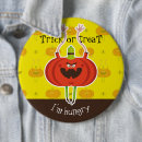 Recherche de motif noir et orange badges Éffrayant