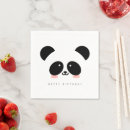 Recherche de panda kawaii serviettes Anniversaire