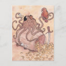Recherche de perroquet pirate cartes postales Poulpe