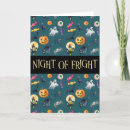Recherche de nuit de cartes halloween Samhain