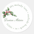 Recherche de red holly berries autocollants Vacances