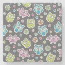 Recherche de dessin hibou de dessous de verres Animal