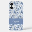 Recherche de toile iphone coques Bleu blanc