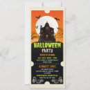 Recherche de billet halloween invitations Maison hantée
