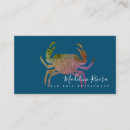 Recherche de logo de fruits de mer cartes visite Crabe