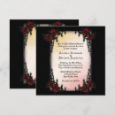 Recherche de goth mariage invitations Rose