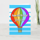 Recherche de montgolfière anniversaire cartes Arc en ciel