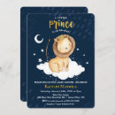 Recherche de lion baby shower garçon invitations Petit prince