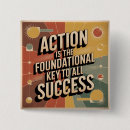 Zoek naar actie buttons Sleutel tot succes