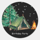 Recherche de tente camping autocollants Feu de camp