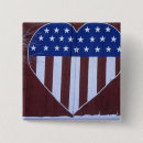Zoek naar vlag van het land buttons Rood wit en blauw