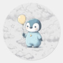 Recherche de pingouin bébé autocollants Bleu