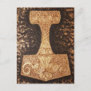 Recherche de marteau de thor cartes postales Mjolnir