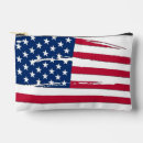 Recherche de drapeau américain s cosmétiques pochettes Rouge blanc et bleu