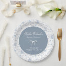 Recherche de dusty blue paper assiettes Mother to be