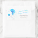 Recherche de fleurs stylisées autocollants Bleu