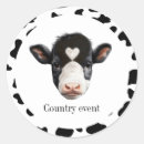 Recherche de vache blanche autocollants Noir et blanc