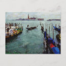 Recherche de peinture paysage venise cartes postales Bateaux