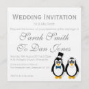 Recherche de pingouin mariage invitations Mignon