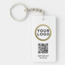 Recherche de code qr porteclés Logo de l'entreprise