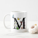 Recherche de initiales décorées tasses Floral