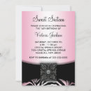 Recherche de zèbre rose et noir invitations Seize