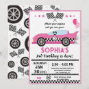 Recherche de damier rose invitations Fête d'anniversaire